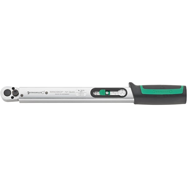 MANOSKOP Torque Wrench Ratchet No.721/5 QUICK 6-50 NÂ·m Sq Drive 3/8